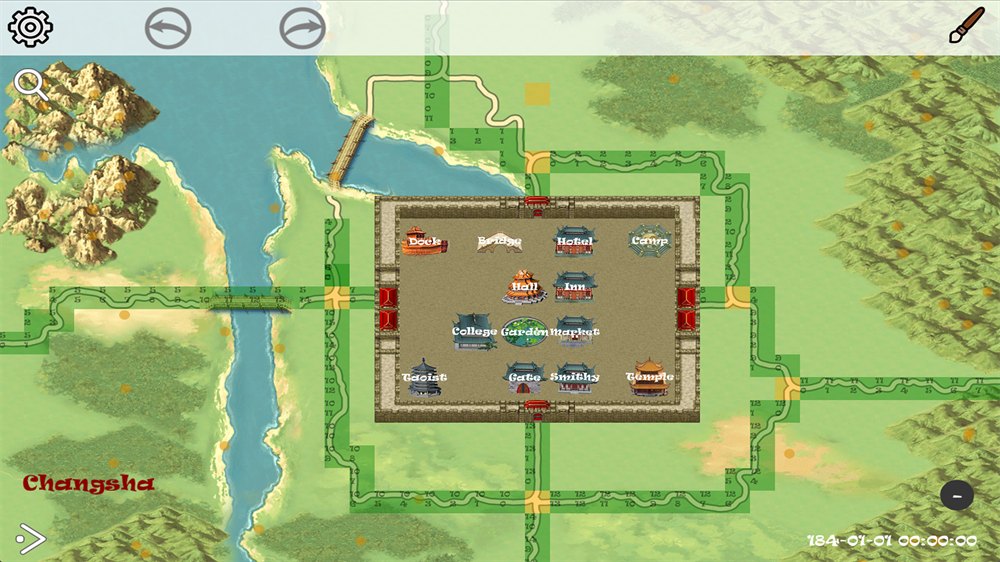 An archived SanguoSeason city and interface composition